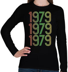 printfashion 1979 - Női hosszú ujjú póló - Fekete (4275801)