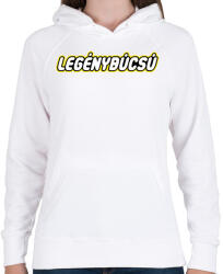printfashion legenybucsu-lego - Női kapucnis pulóver - Fehér (878819)