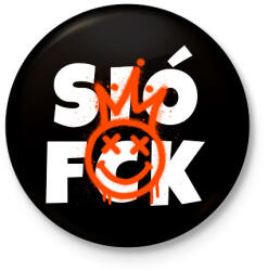 printfashion SIÓFCK - Kitűző, hűtőmágnes - Fekete (11415365)