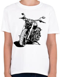 printfashion Motorcycle - Gyerek póló - Fehér (13717584)