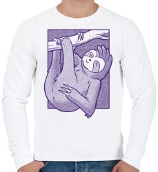 printfashion Lajhár - Férfi pulóver - Fehér (13322028)