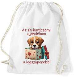 printfashion Az én ajándékom a legszuperebb - Sportzsák, Tornazsák - Fehér (15119276)