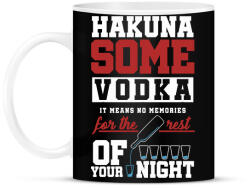 printfashion Hakuna some Vodka - Bögre - Fekete (2396901)