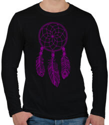 printfashion Dreamcatcher - Férfi hosszú ujjú póló - Fekete (9013735)
