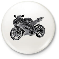 printfashion yamaha r6 - Kitűző, hűtőmágnes - Fehér (3090333)