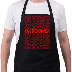 printfashion ok boomer - Kötény - Fekete (4935448)