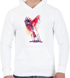 printfashion The great emerge - Férfi kapucnis pulóver - Fehér (236397)