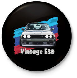 printfashion BMW E30 - Kitűző, hűtőmágnes - Fekete (3096361)