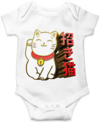 printfashion Cica - kínai szerencsehozó - Baba Body - Fehér (5622612)