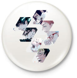 printfashion Blue Exorcist - Kitűző, hűtőmágnes - Fehér (3089998)