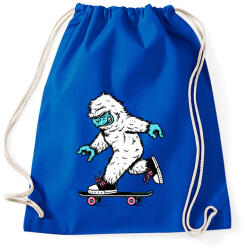 printfashion Gördeszkás Yeti - Sportzsák, Tornazsák - Bright royal (95243)