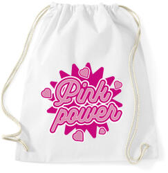 printfashion Pink Power - Sportzsák, Tornazsák - Fehér (13973899)