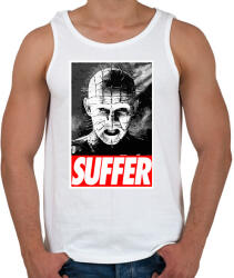 printfashion Pinhead Suffer - Férfi atléta - Fehér (2070374)