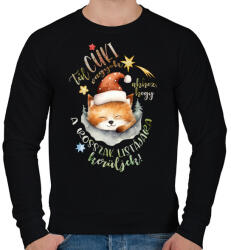 printfashion Túl cuki vagyok ahhoz, hogy a rosszak listájára kerüljek! - Férfi pulóver - Fekete (16821610)