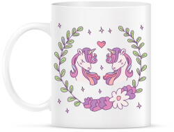 printfashion Unikornis barátság - Bögre - Fehér (1222075)