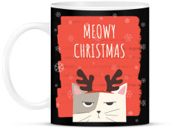 printfashion MEOWY CHRISTMAS - Bögre - Fekete (9616708)