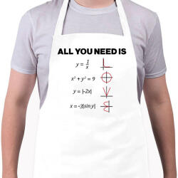 printfashion All you need is LOVE - Kötény - Fehér (16635264)