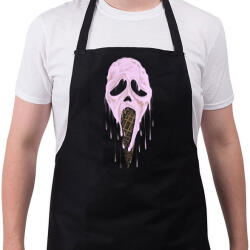 printfashion Jégsikoly - Kötény - Fekete (4916912)