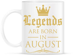 printfashion A legendák augusztusban születnek - Bögre - Fehér (789187)