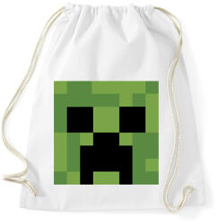 printfashion Creeper Minecraft - Sportzsák, Tornazsák - Fehér (14506867)