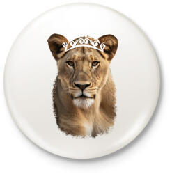 printfashion Quenn fehér - Kitűző, hűtőmágnes - Fehér (14048817)