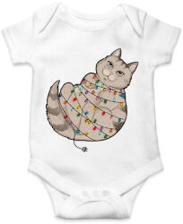printfashion Karácsonyi cica - Baba Body - Fehér (14912469)
