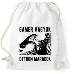 printfashion Gamer vagyok, otthon maradok - Sportzsák, Tornazsák - Fehér (1040064)