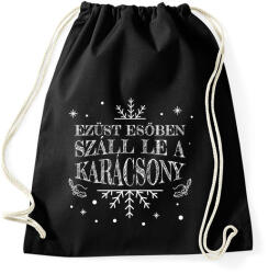 printfashion Kosztolányi Dezső - Karácsony - Sportzsák, Tornazsák - Fekete (10205579)