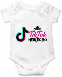 printfashion Tik Tok Hercegnő - Baba Body - Fehér (2134317)