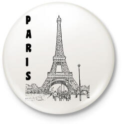 printfashion paris - Kitűző, hűtőmágnes - Fehér (13541211)
