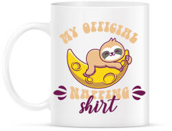 printfashion My official napping shirt - Bögre - Fehér (7541798)