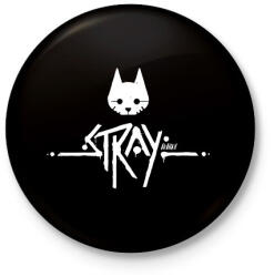 printfashion Stray - Kitűző, hűtőmágnes - Fekete (7580186)