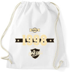 printfashion born-in-1998-cream-choco - Sportzsák, Tornazsák - Fehér (633072)