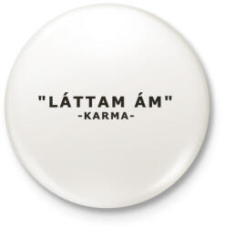 printfashion Karma - Kitűző, hűtőmágnes - Fehér (3076602)