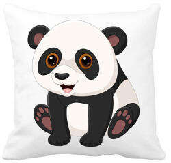 printfashion panda - Párnahuzat, Díszpárnahuzat - Fehér (16683507)