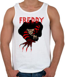 printfashion freddy cartoon - Férfi atléta - Fehér (2000137)