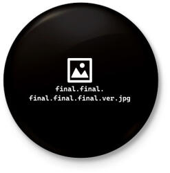 printfashion final. final. jpg - Kitűző, hűtőmágnes - Fekete (12692566)