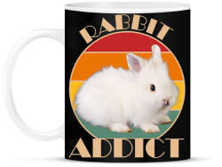 printfashion Rabbit addict - Bögre - Fekete (7341268)