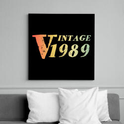 printfashion 1989 - Vászonkép - Fekete (12537721)