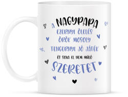 printfashion A nagypapa ezernyi ölelés - Bögre - Fehér (7062518)