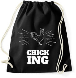 printfashion CHICKING - Sportzsák, Tornazsák - Fekete (10133916)