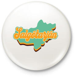 printfashion Salgótarján - Kitűző, hűtőmágnes - Fehér (7134001)