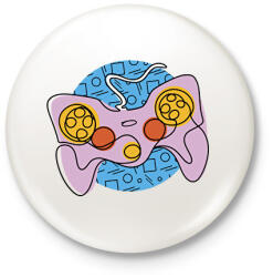 printfashion Kontroller - Kitűző, hűtőmágnes - Fehér (13323886)