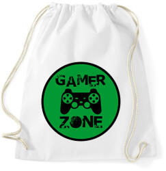 printfashion Gamer zone - Sportzsák, Tornazsák - Fehér (13082048)