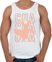 printfashion Cha cha cha - Férfi atléta - Fehér (7675520)