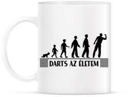 printfashion Darts az életem - Bögre - Fehér (11742377)