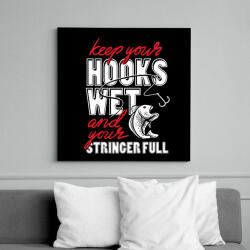 printfashion Nedves horog - Vászonkép - Fekete (6652725)