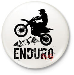 printfashion Enduro - Kitűző, hűtőmágnes - Fehér (4253463)