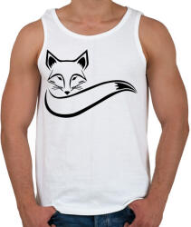 printfashion Róka - Férfi atléta - Fehér (5022950)