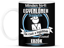 printfashion Legjobbak lesznek edzők - Bögre - Fekete (1972294)